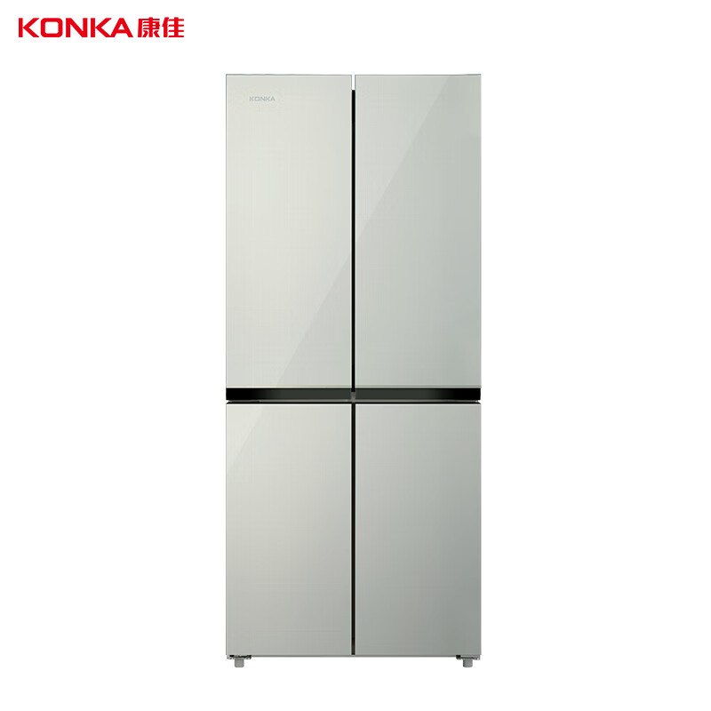 康佳（KONKA）315升大空间十字四门冰箱 风冷无霜 双温双控 分区储存 家用电冰箱 纤薄机身 BCD-315W4 星钻银